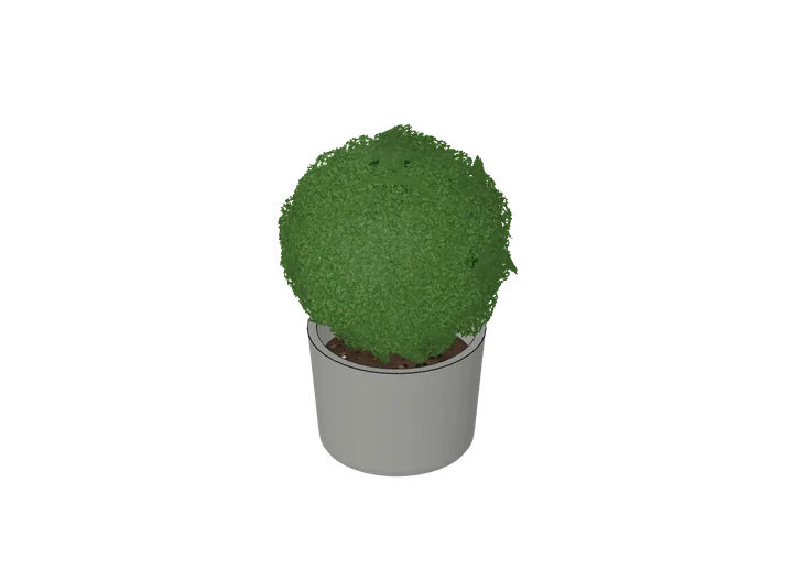 Buchskugel klein (Schreibtisch) als 3D-Modell