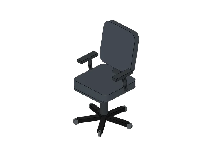 Bürostuhl als 3D-Modell