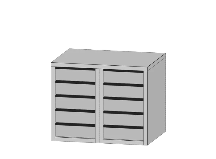 Hängeschrank als 3D-Modell