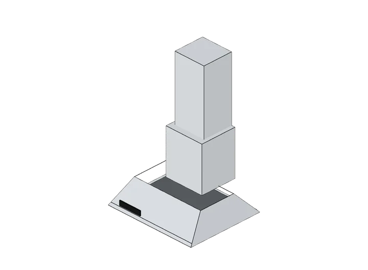 Dunstabzugshaube Wand 600 als 3D-Modell