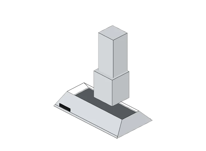 Dunstabzugshaube Wand 900 als 3D-Modell