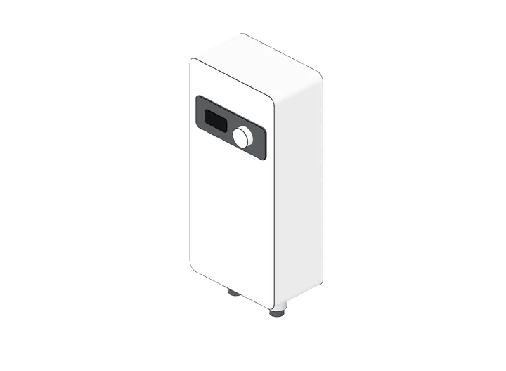 Durchlauferhitzer als 3D-Modell
