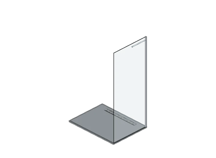 Dusche bodengleich 1200 x 900 als 3D-Modell