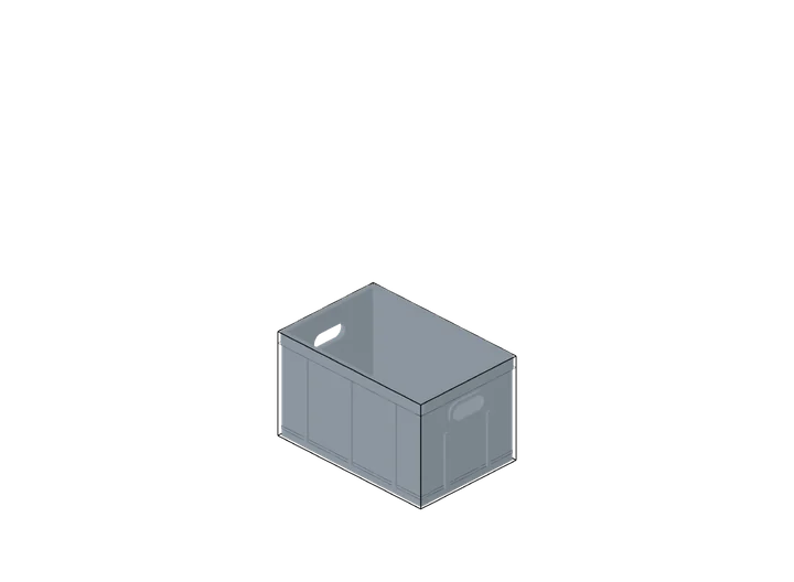 Eurobox 300 × 200 × 180 mm als 3D-Modell