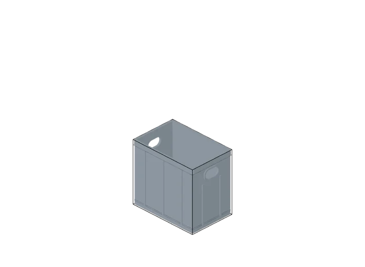 Eurobox 300 × 200 × 270 mm als 3D-Modell