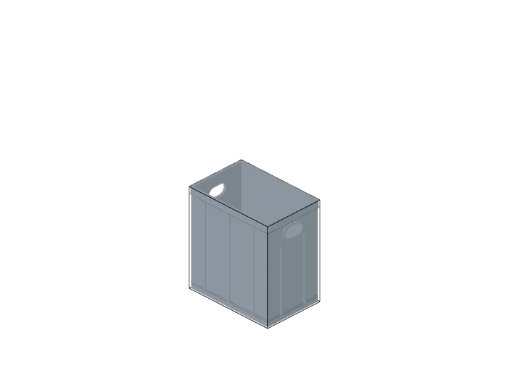 Eurobox 300 × 200 × 320 mm als 3D-Modell