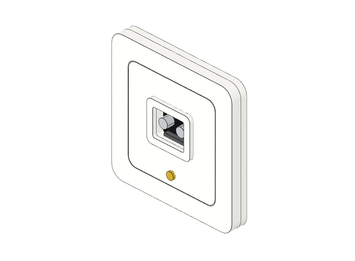 Fernmeldesteckdose TX (Telex) als 3D-Modell