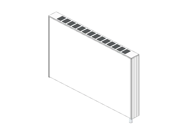 Wandheizkörper (Kompaktheizkörper Typ 22) als 3D-Modell