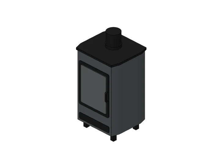 Holzofen / Kaminofen als 3D-Modell
