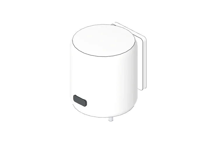 Untertisch-Kleinspeicher 5 l als 3D-Modell