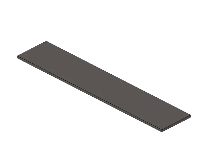 Küchen-Arbeitsplatte 3000 x 600 als 3D-Modell