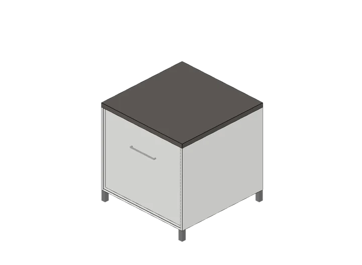 Küchen-Eckunterschrank 90 x 90 cm als 3D-Modell
