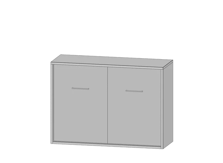Küchen-Hängeschrank 100 cm (2 Türen) als 3D-Modell