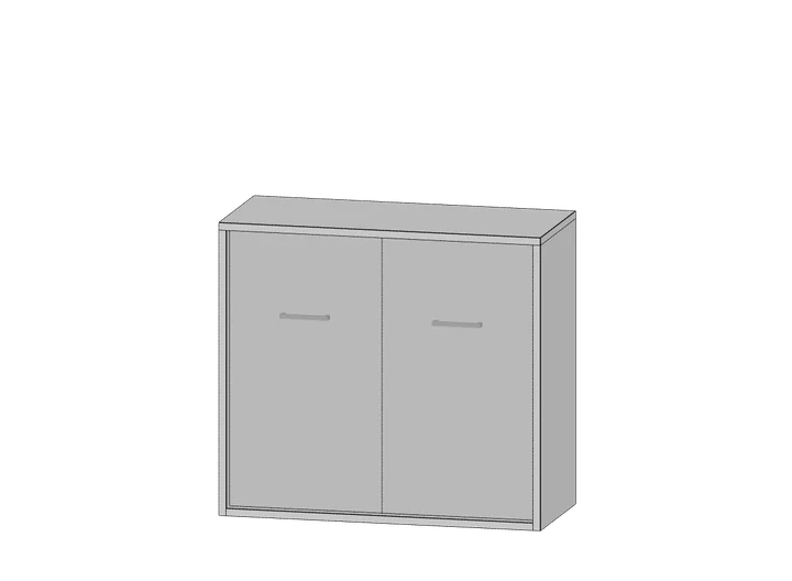 Küchen-Hängeschrank 80 cm (2 Türen) als 3D-Modell