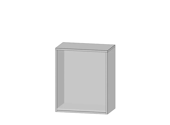Küchen-Hängeregal offen 60 cm als 3D-Modell