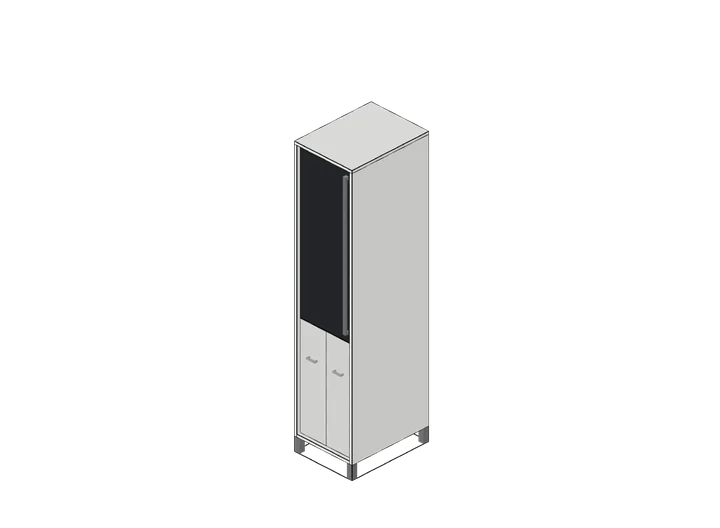 Küchen-Kühlschrank-Hochschrank 45 cm als 3D-Modell
