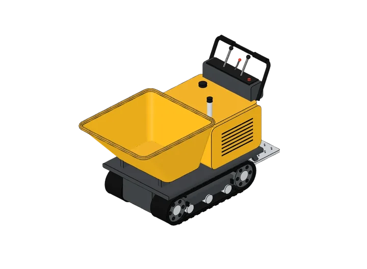 Miniradlader als 3D-Modell