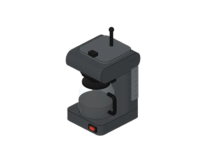 Kaffeemaschine als 3D-Modell