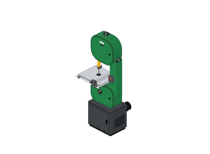 Bandsäge als 3D-Modell