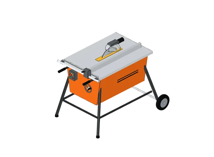 Baukreissäge als 3D-Modell