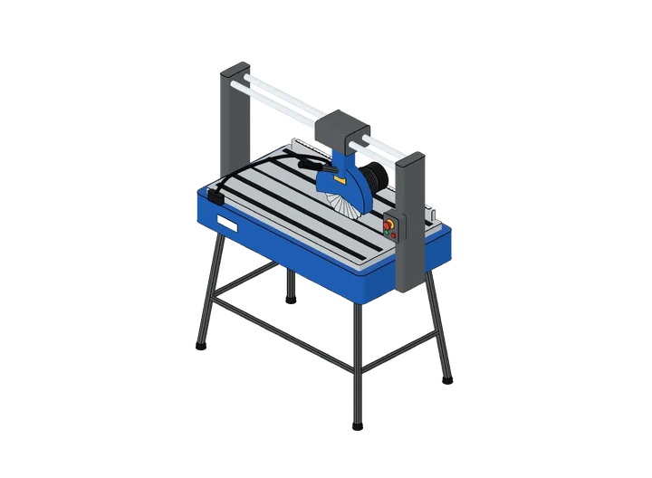 Fliesenschneidmaschine radial als 3D-Modell