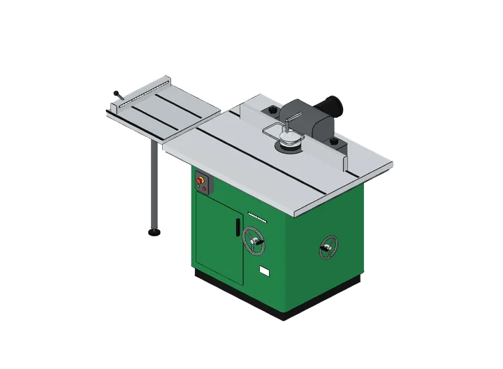 Tischfräsmaschine als 3D-Modell