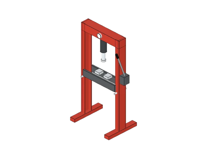 Werkstattpresse als 3D-Modell