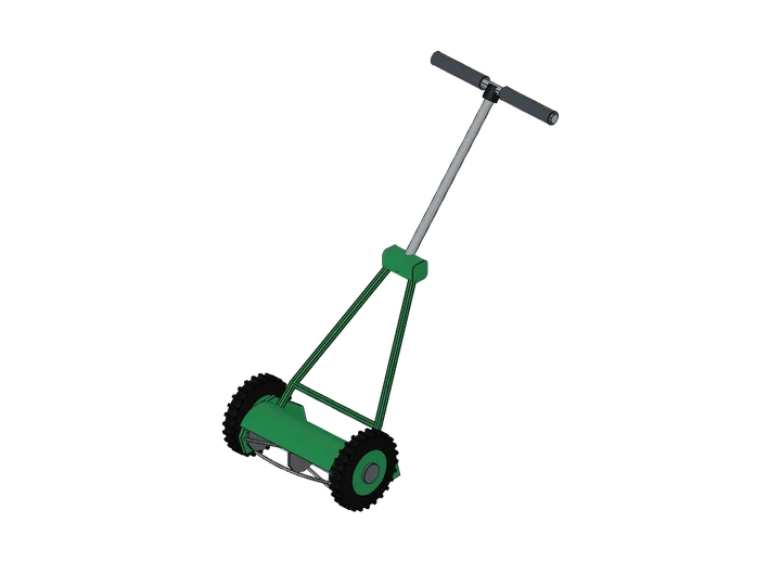 Spindelmäher als 3D-Modell