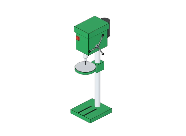 Standbohrmaschine als 3D-Modell