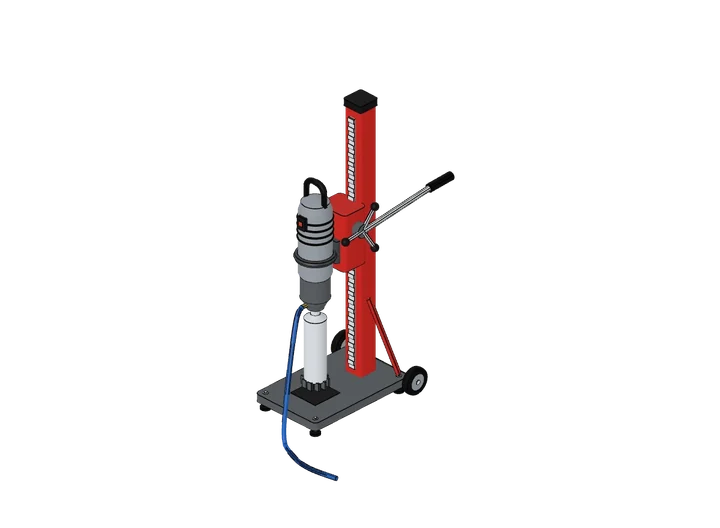 Kernbohreinheit als 3D-Modell