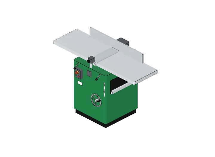 Abricht und Dickenhobel als 3D-Modell