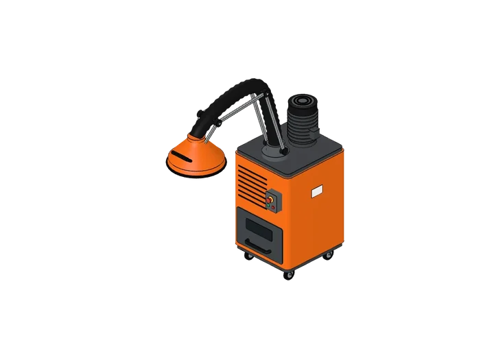 Absauganlage mobil als 3D-Modell