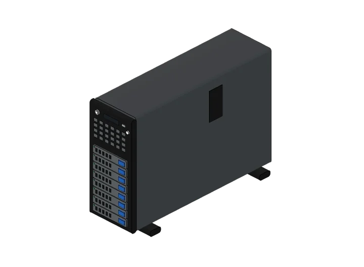 Server als 3D-Modell