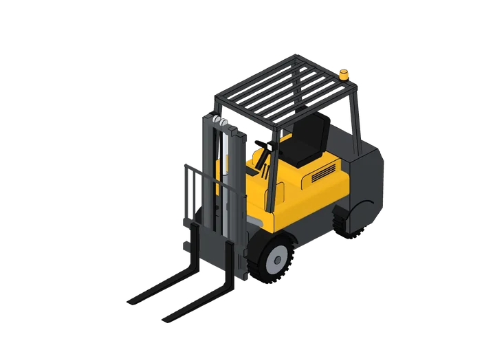 Gabelstapler als 3D-Modell