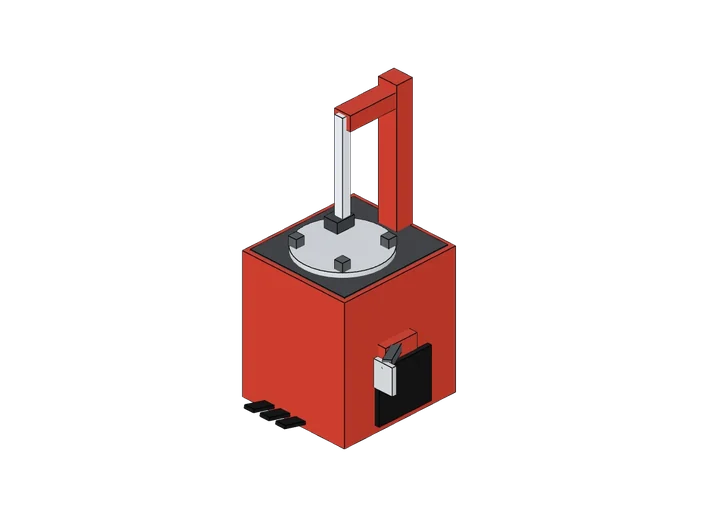 Reifenmontagemaschine als 3D-Modell
