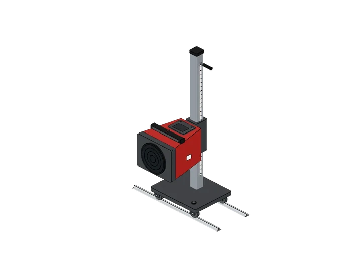 Scheinwerfereinstellgerät als 3D-Modell