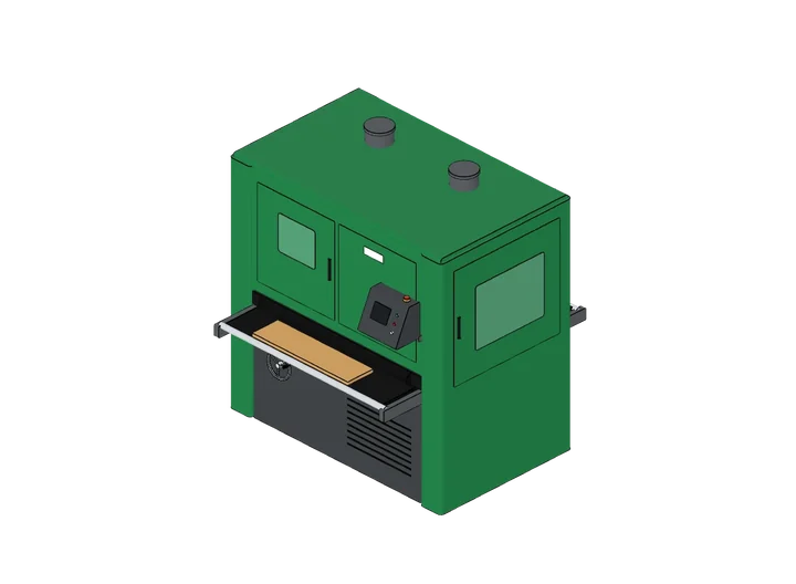 Breitbandschleifmaschine als 3D-Modell