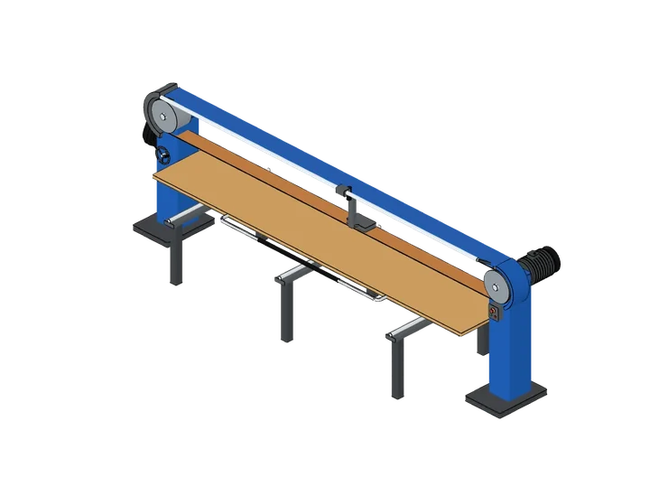 Langbandschleifmaschine als 3D-Modell