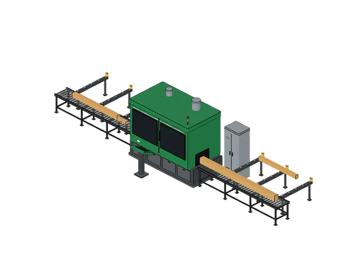Abbundanlage als 3D-Modell