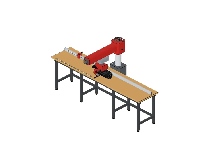 Radialarmsäge als 3D-Modell