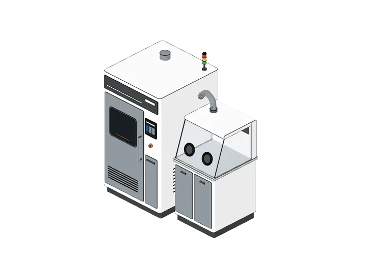 SLS-3D-Drucker als 3D-Modell