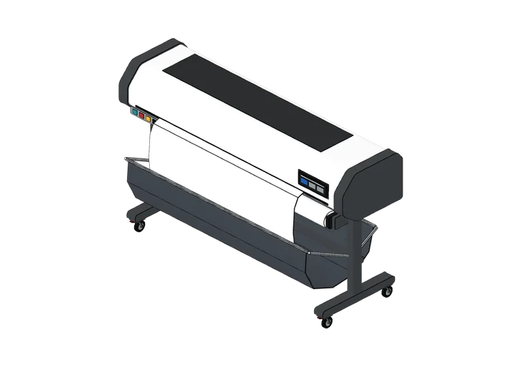 Großformatdrucker als 3D-Modell