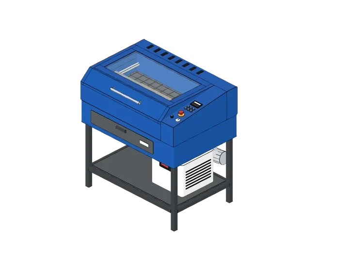 Lasergravierer als 3D-Modell