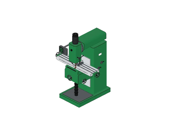 Universalfräsmaschine als 3D-Modell