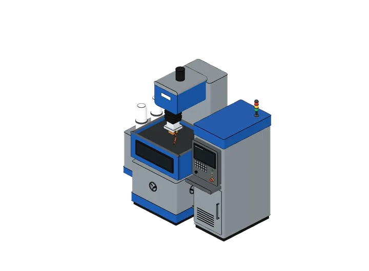 Senkerodiermaschine als 3D-Modell