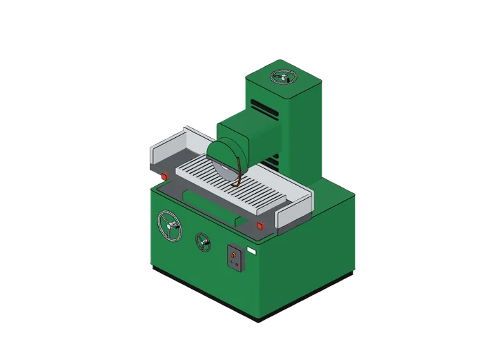 Flachschleifmaschine als 3D-Modell