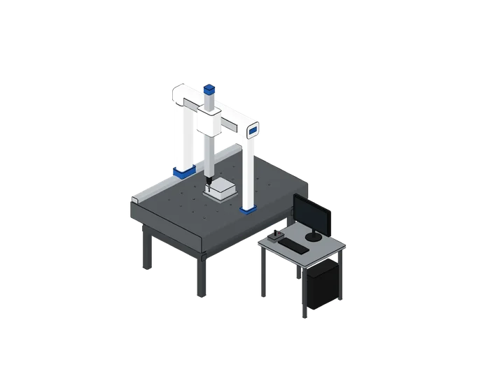 Koordinatenmessmaschine als 3D-Modell
