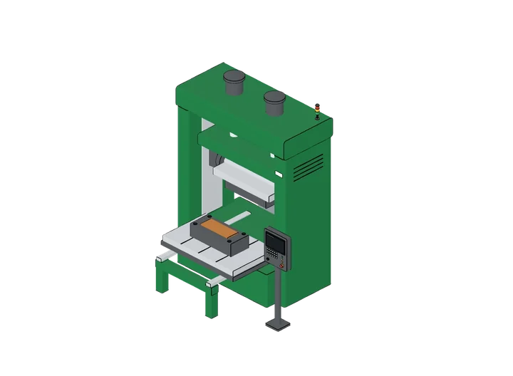 Tuschierpresse als 3D-Modell
