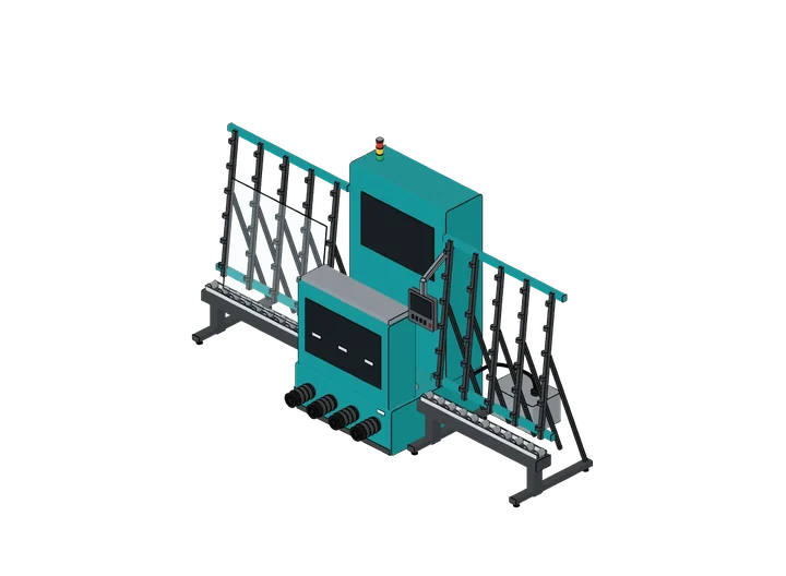 Glaskantenschleifmaschine als 3D-Modell