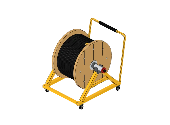 Kabelabrollbock als 3D-Modell